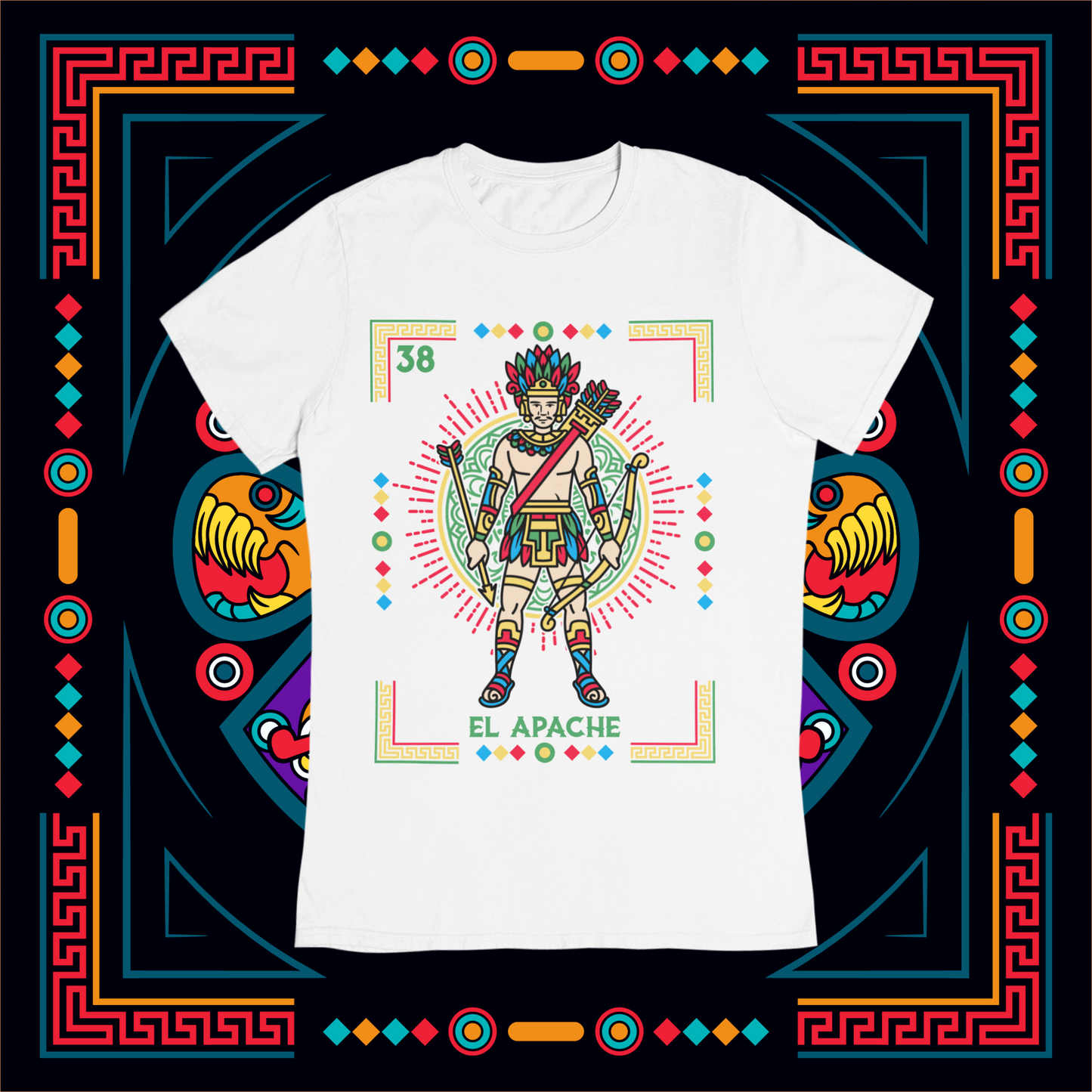 Playera Loteria El Apache Adulto E Infantil