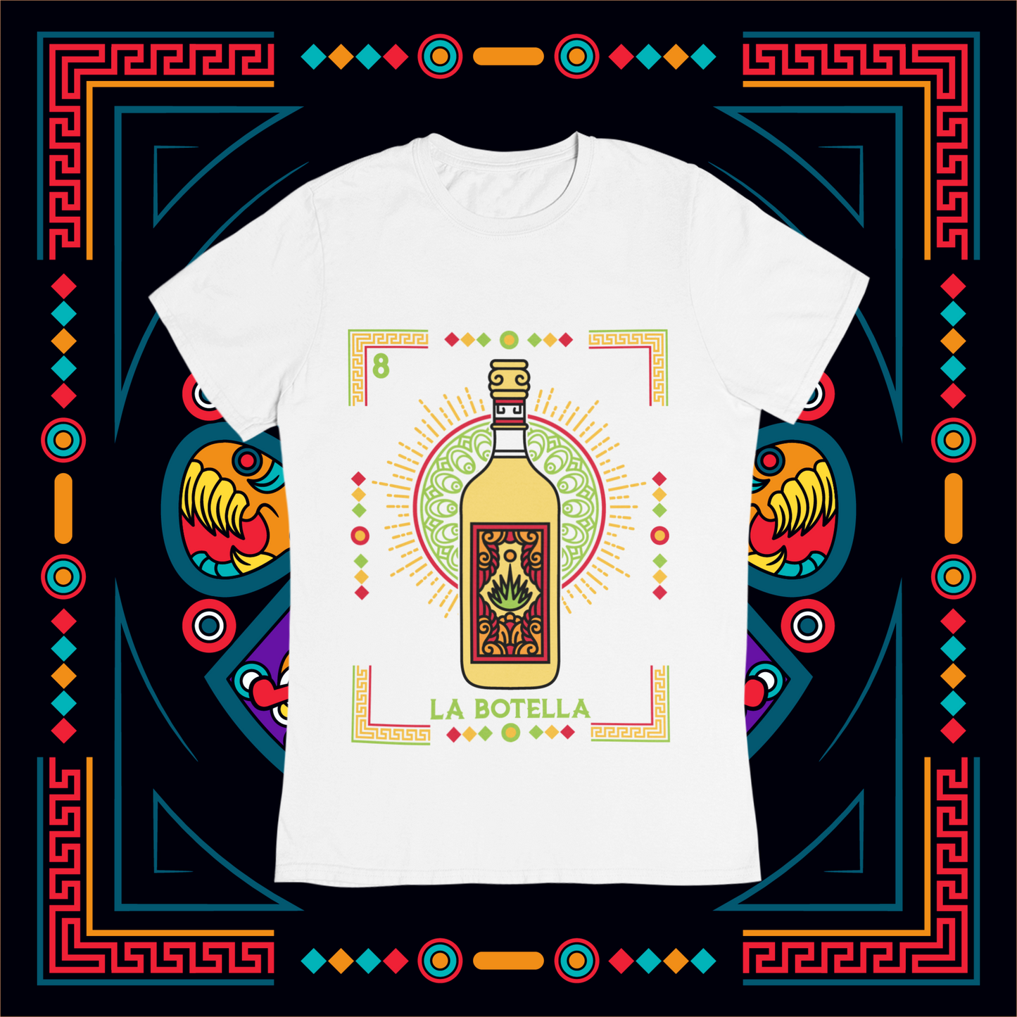 Playera Loteria La Botella Adulto E Infantil