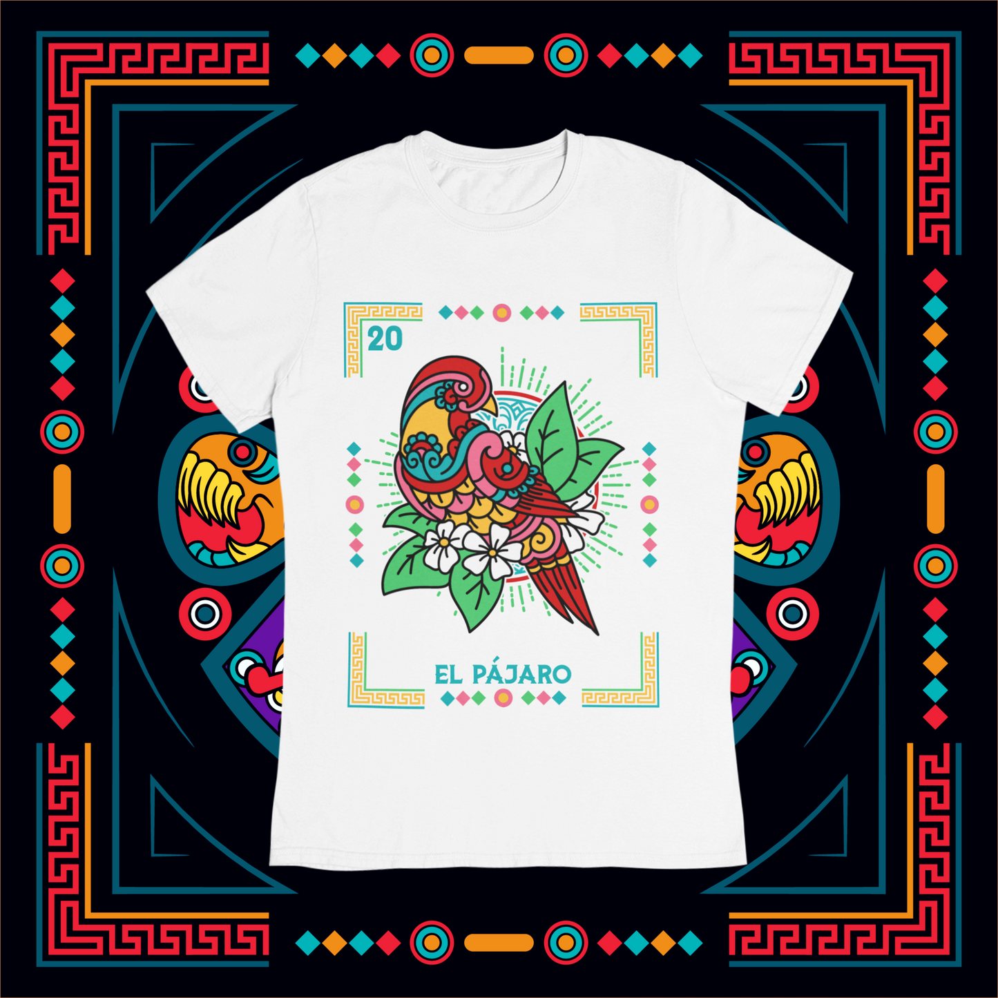 Playera Loteria El Pajaro Adulto E Infantil