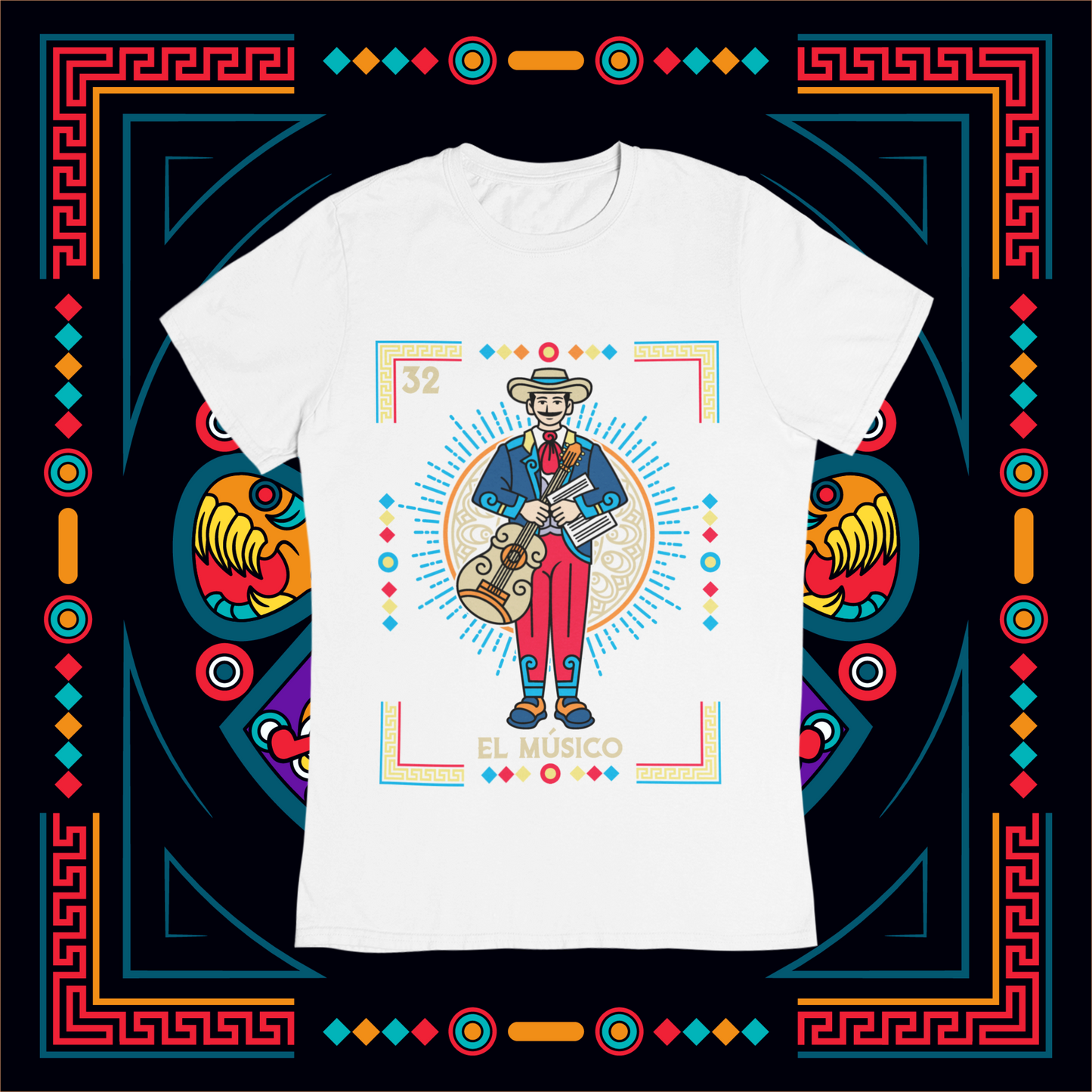 Playera Loteria El Musico Adulto E Infantil