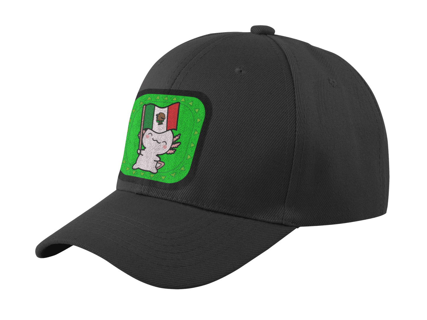 Gorra Unisex Curva Ajolote Y Su Bandera Xo The Monster