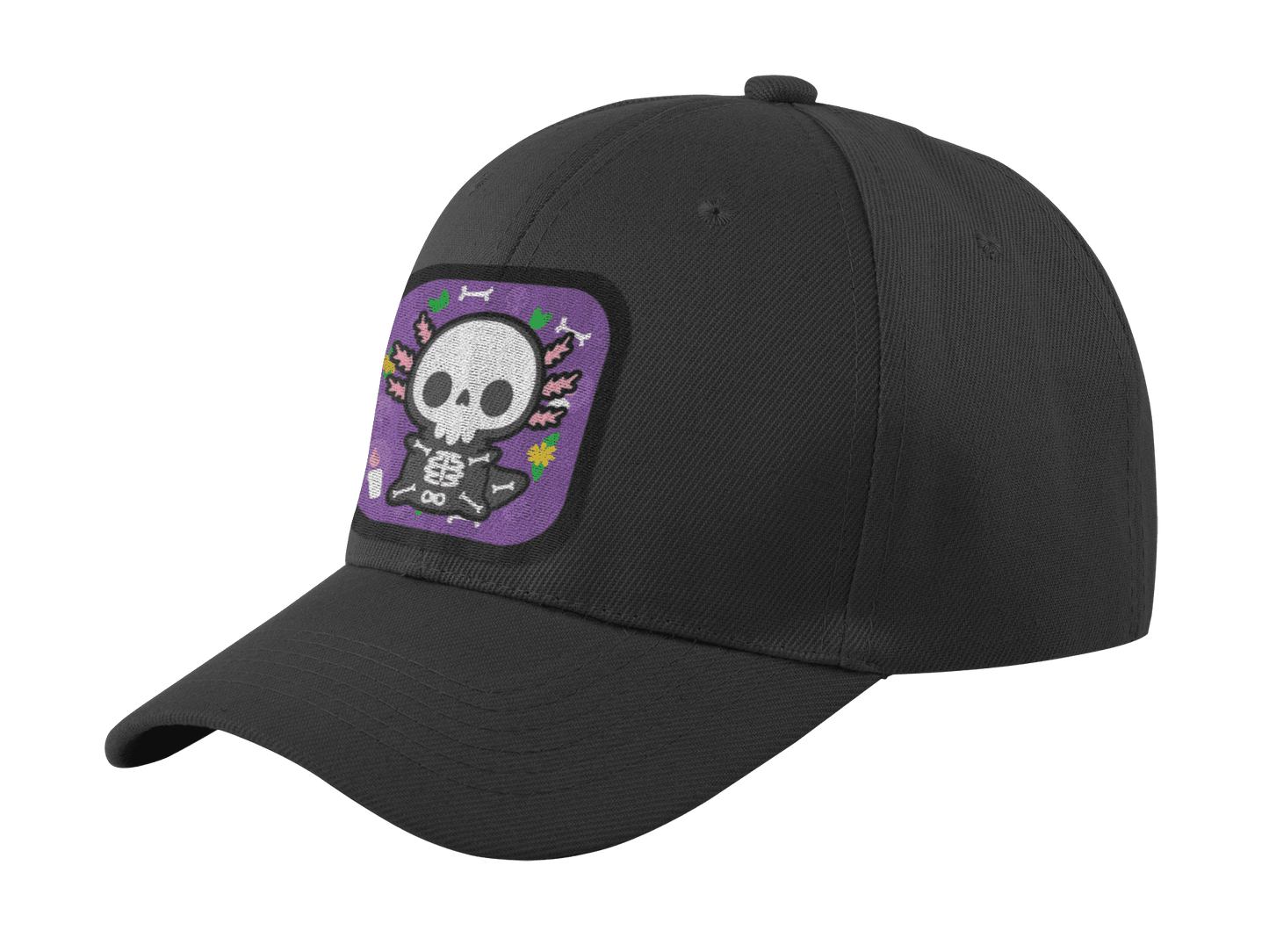 Gorra Unisex Curva Ajolote Esqueleto Xo The Monster
