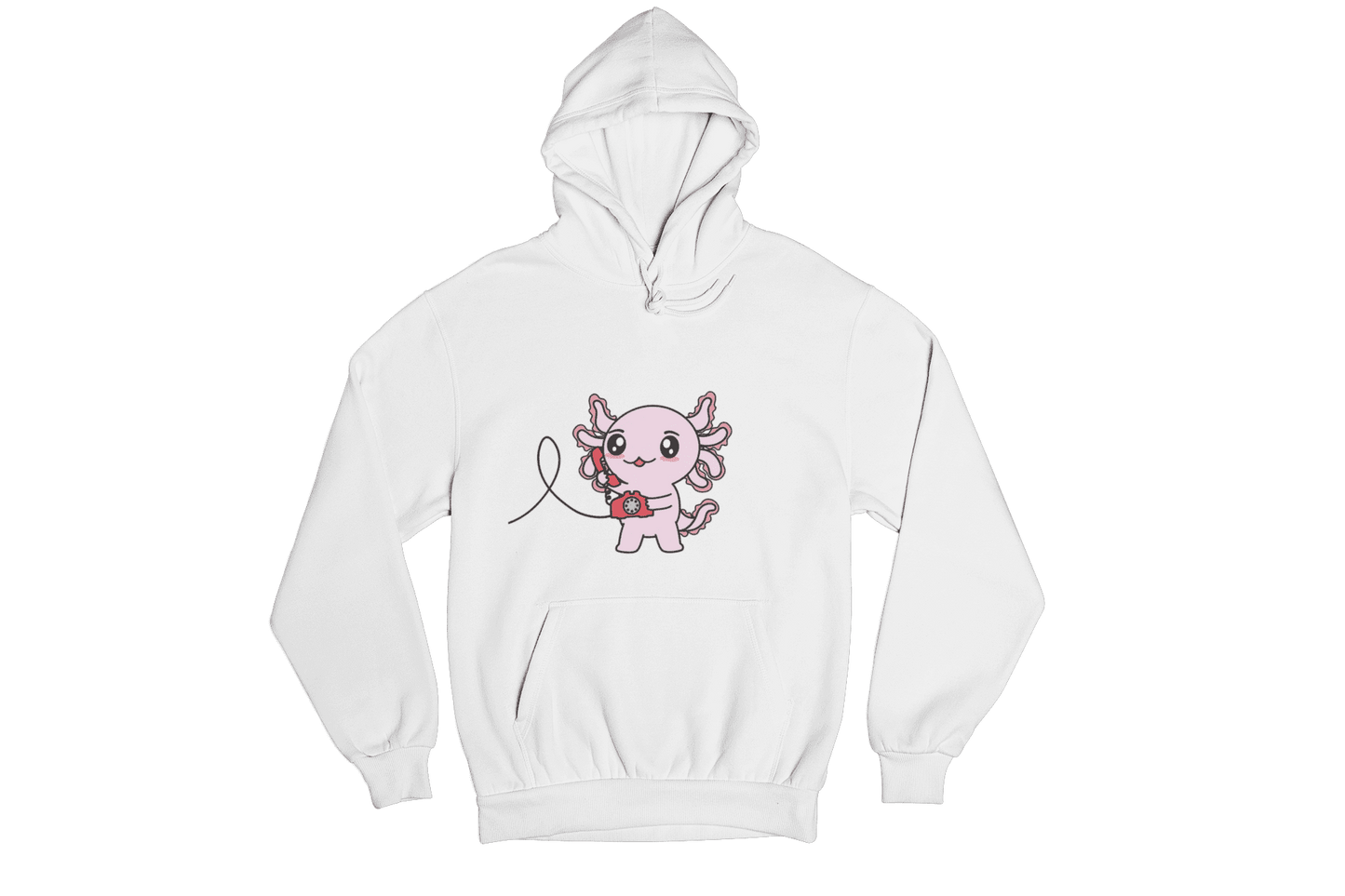 Hoodie Axolotzin Telefono Ajolote Unisex