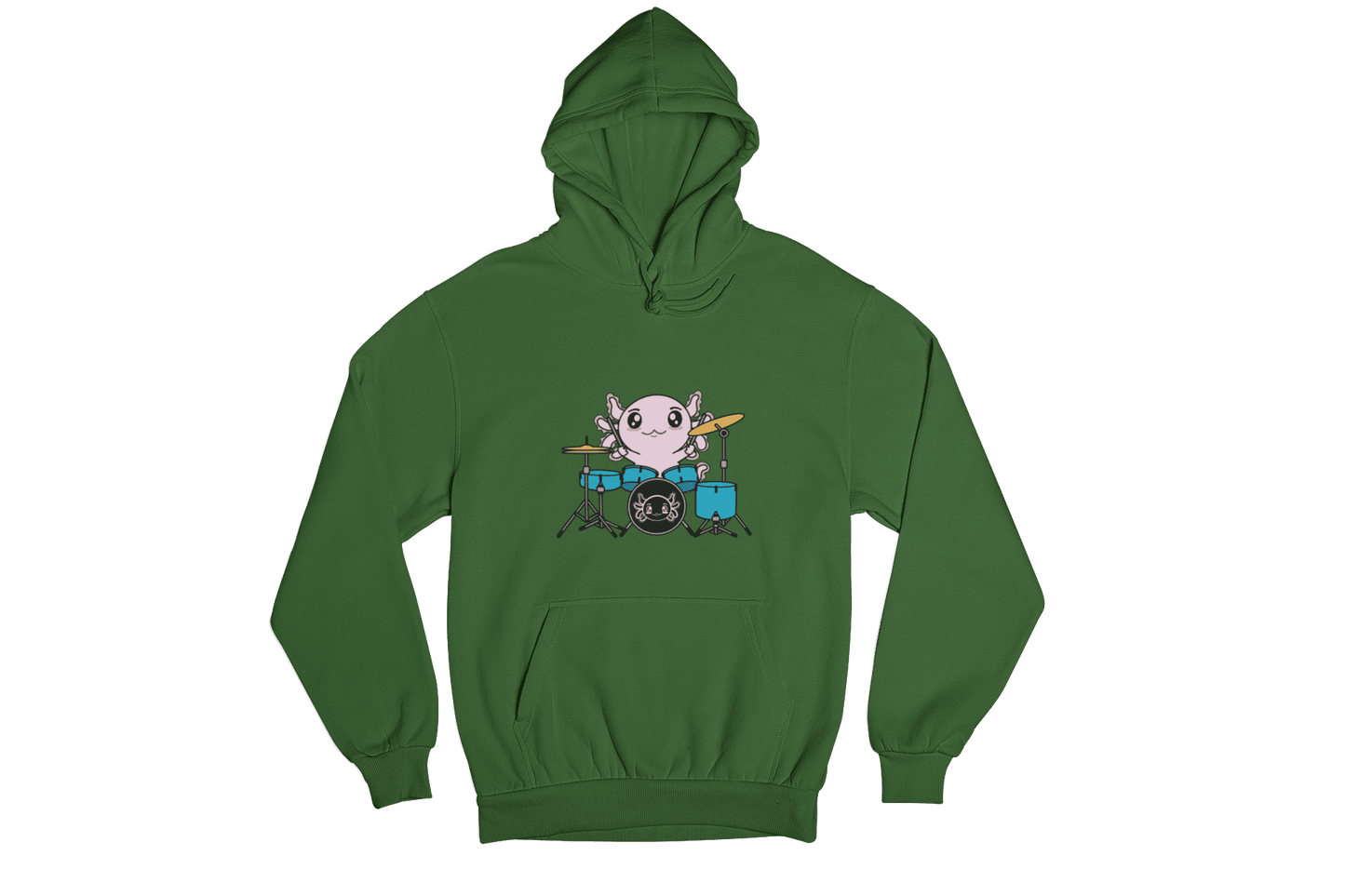 Hoodie Axolotzin Baterista Ajolote Unisex