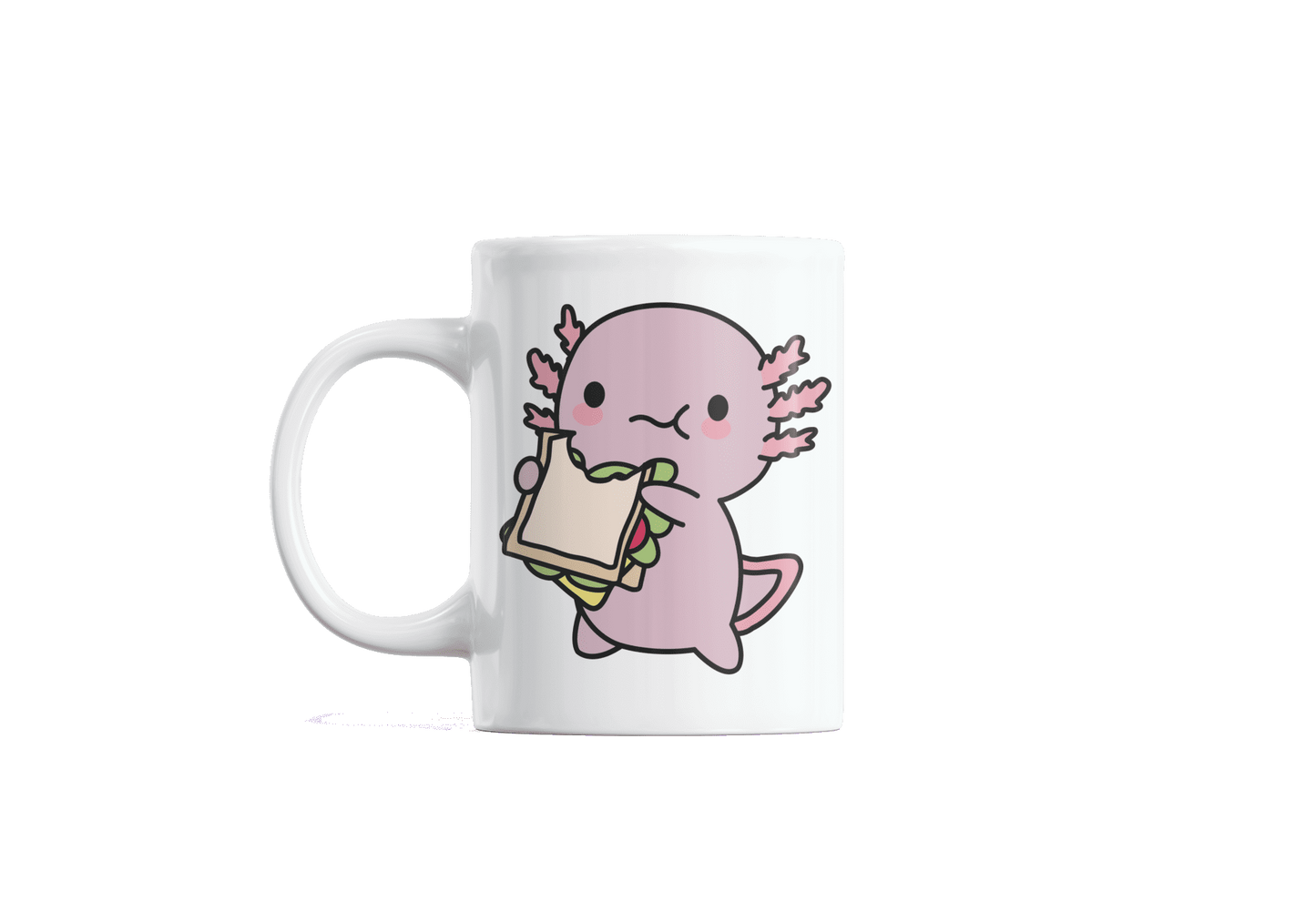 Taza Ajolote Almorzando Xo The Monster