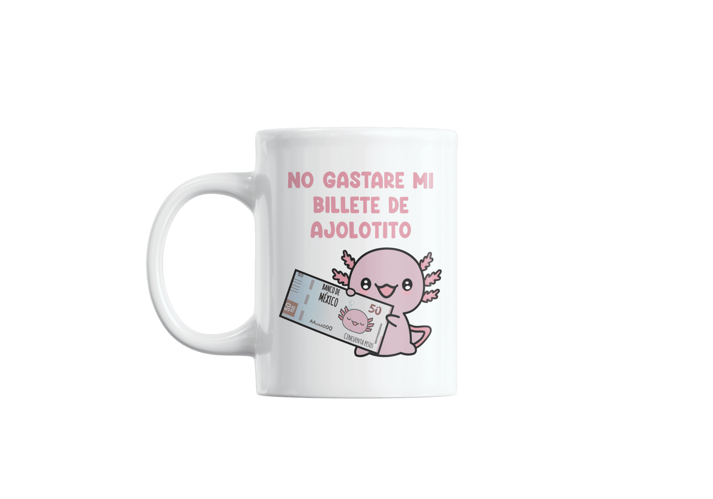 Taza Ajolote Billete Xo The Monster