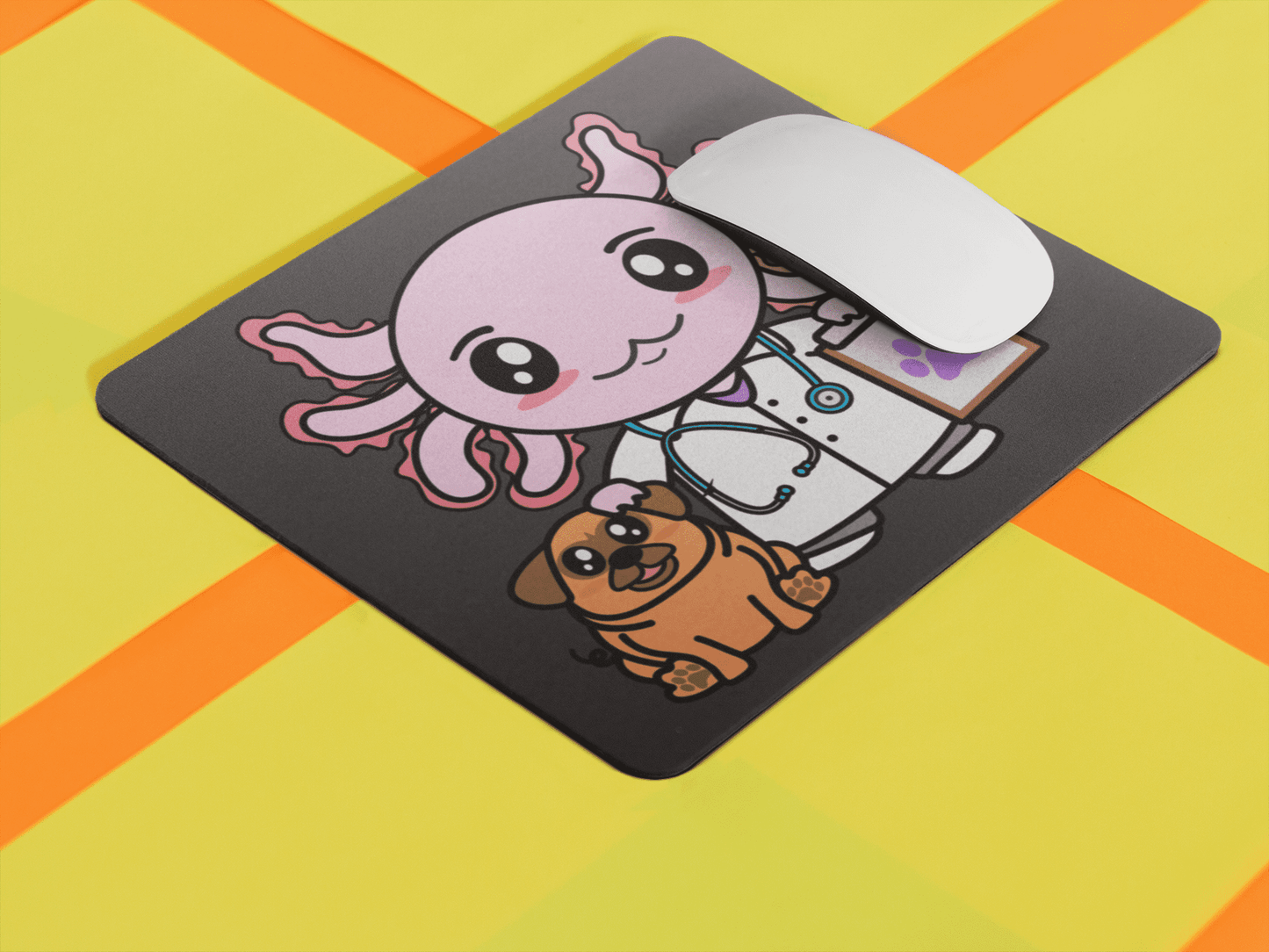 Mousepad Axolotzin Veterinario Ajolote