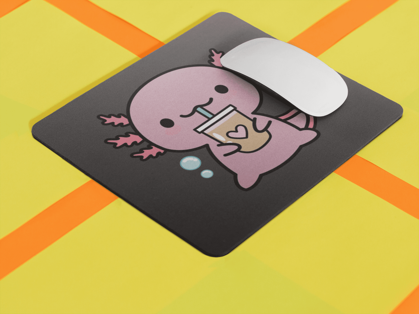 Mousepad Ajolote Bebiendo Xo The Monster