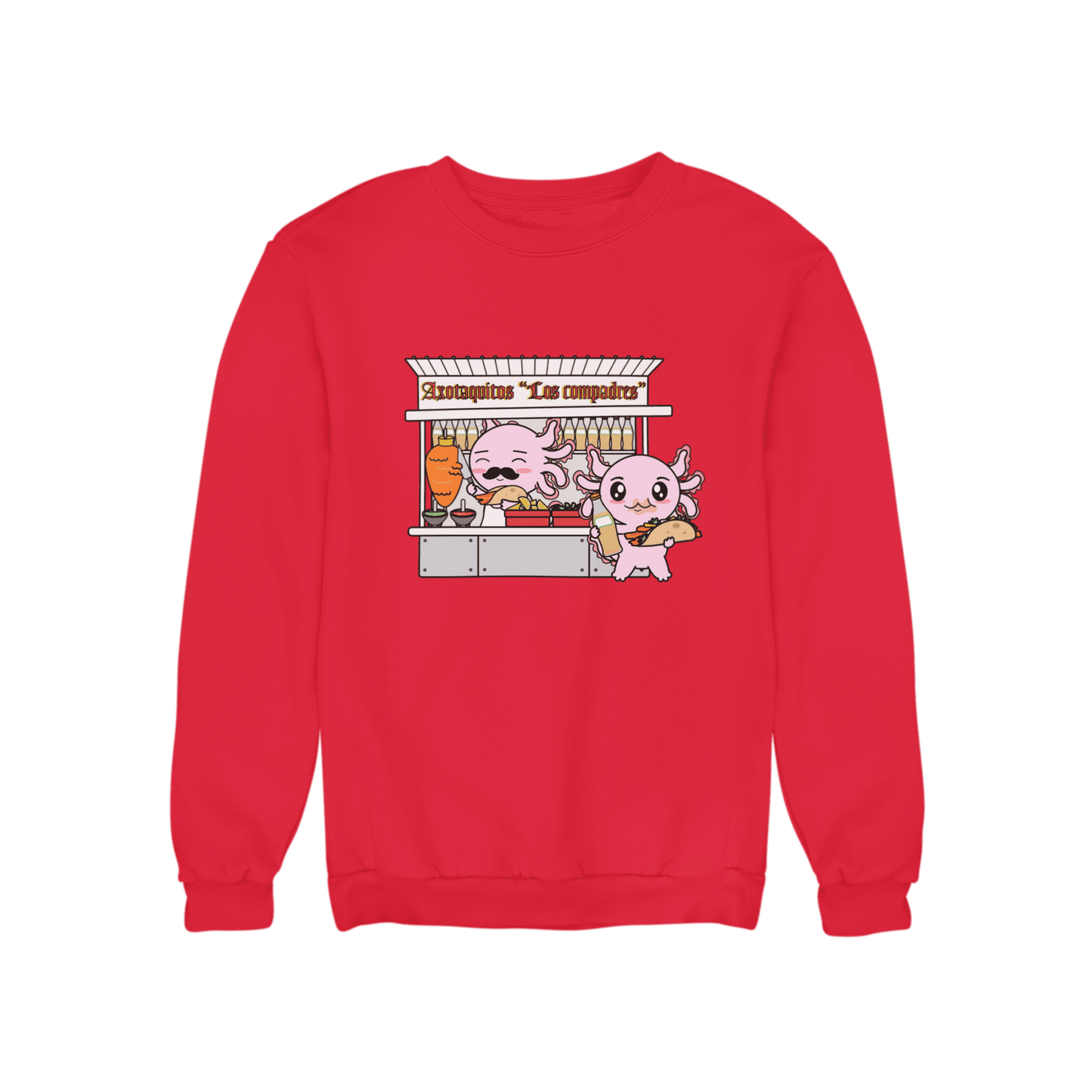 Sudadera Axolotzin Puesto De Tacos Ajolote Unisex