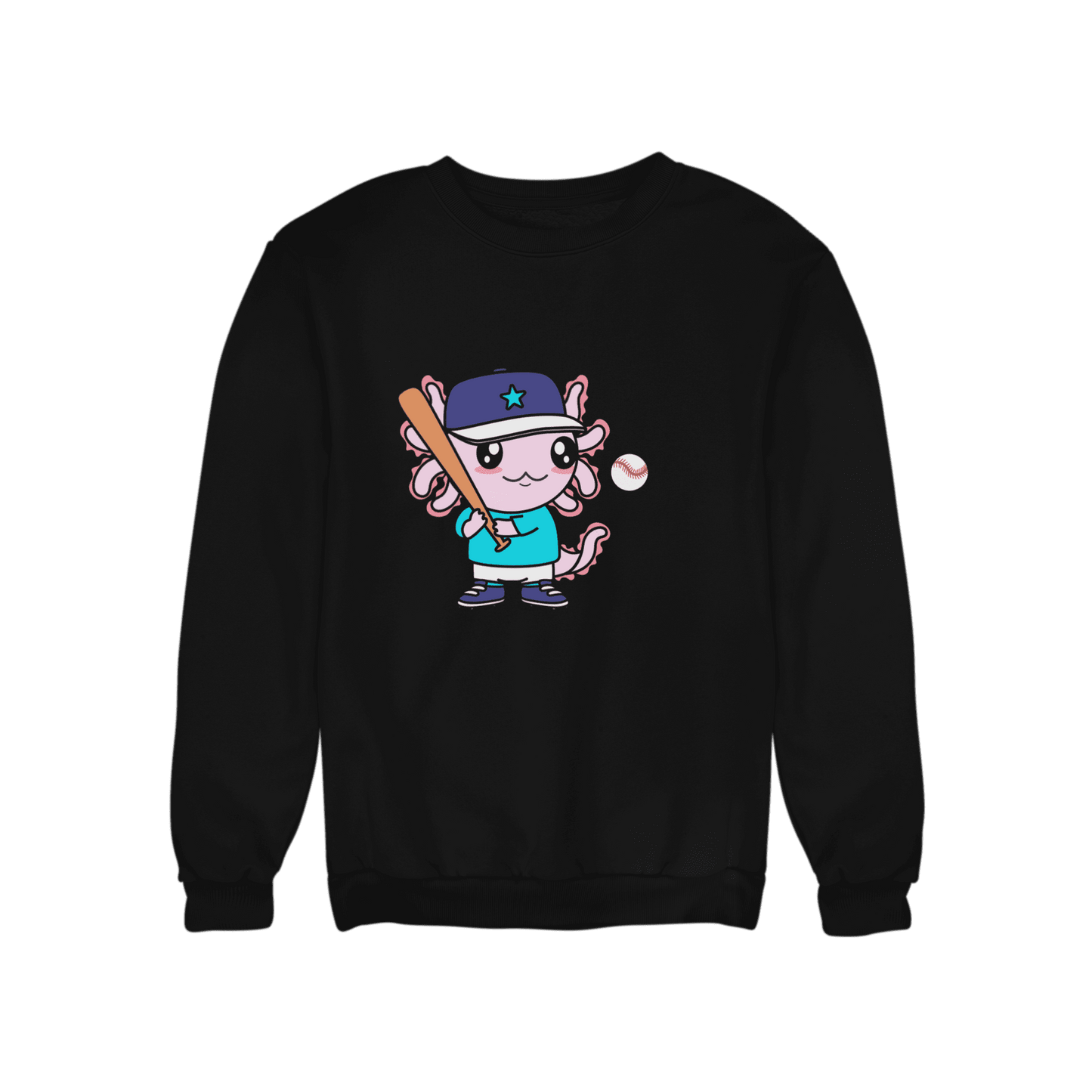 Sudadera Axolotzin Beisbolista Ajolote Unisex