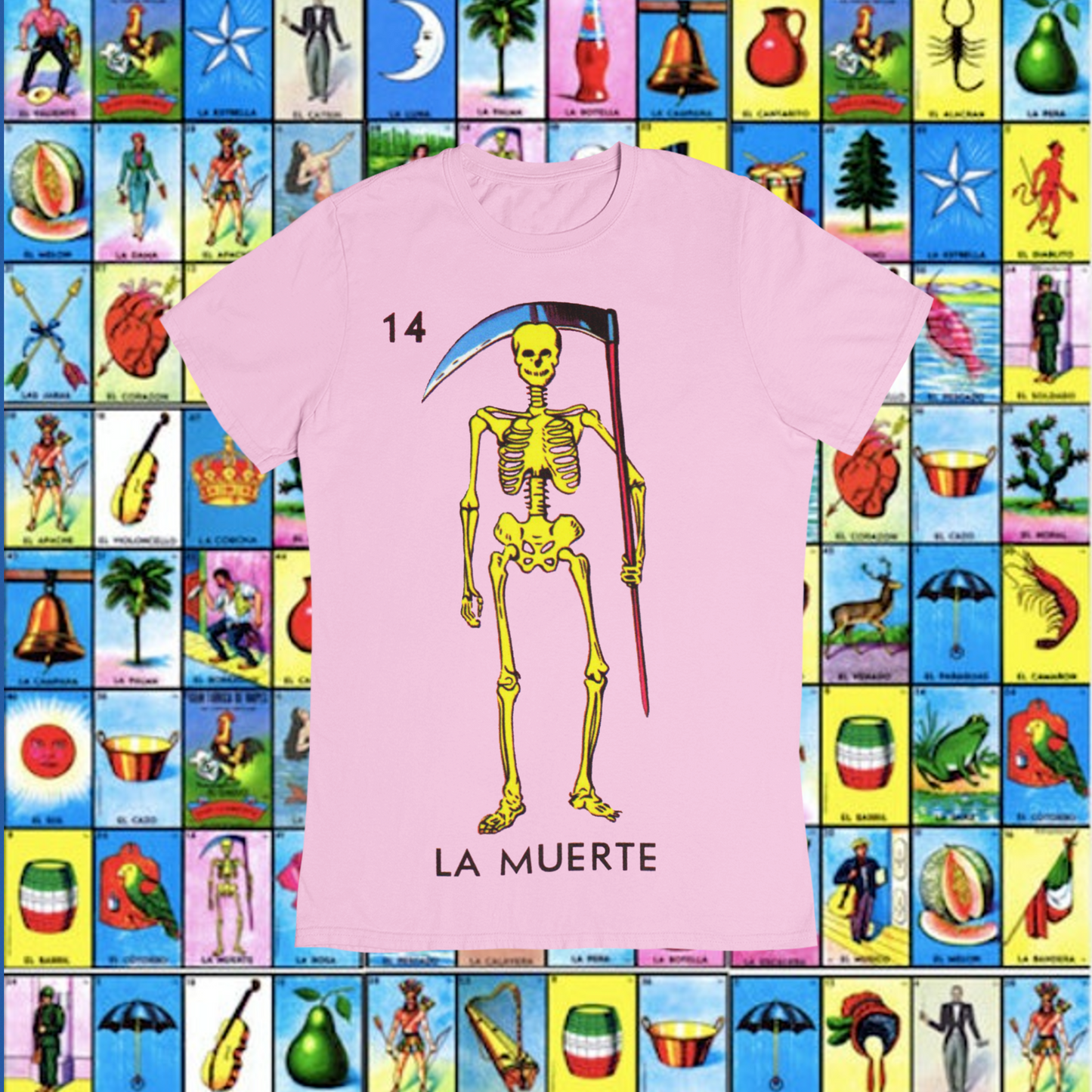 Playera Loteria La Muerte Adulto E Infantil