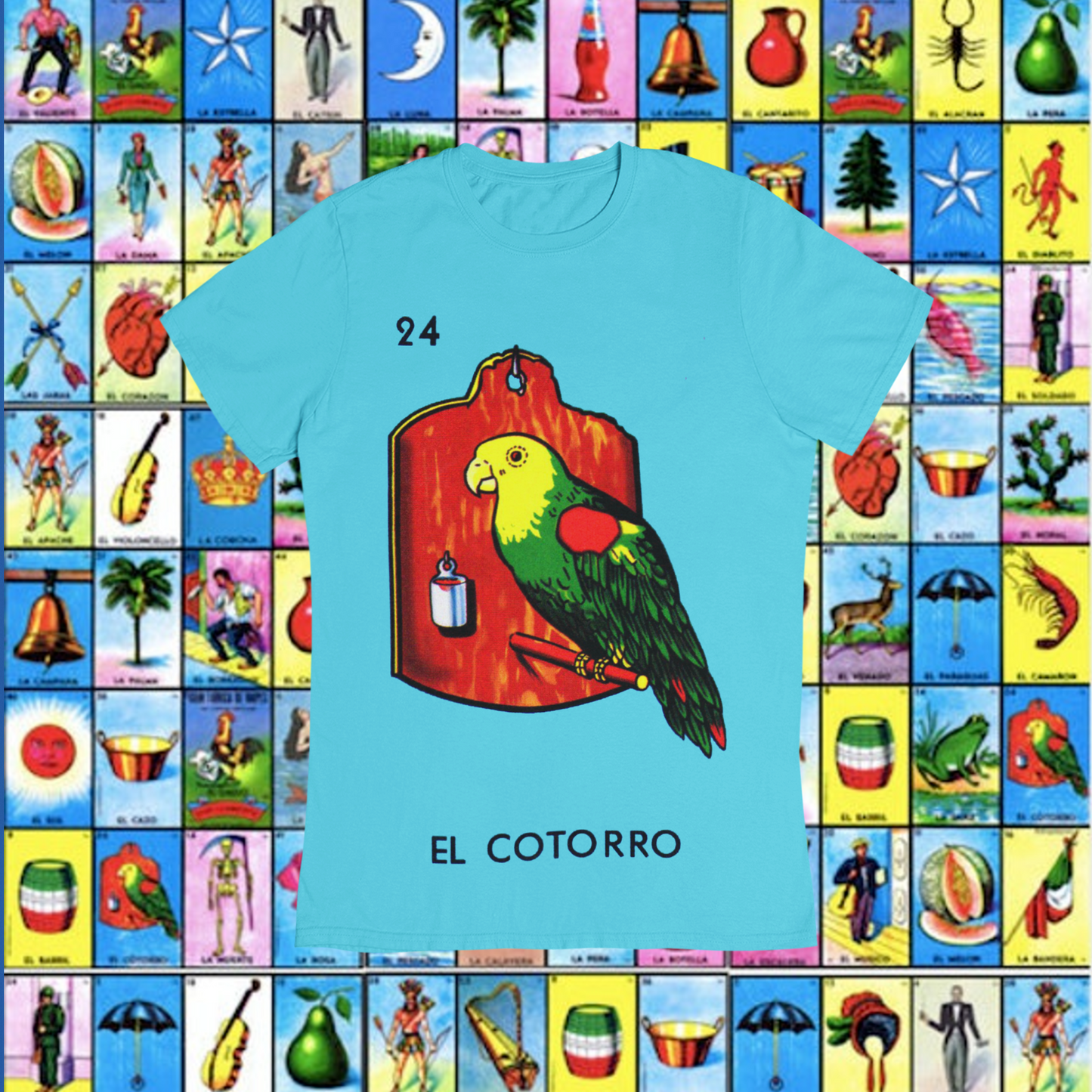 Playera Loteria El Cotorro Adulto E Infantil