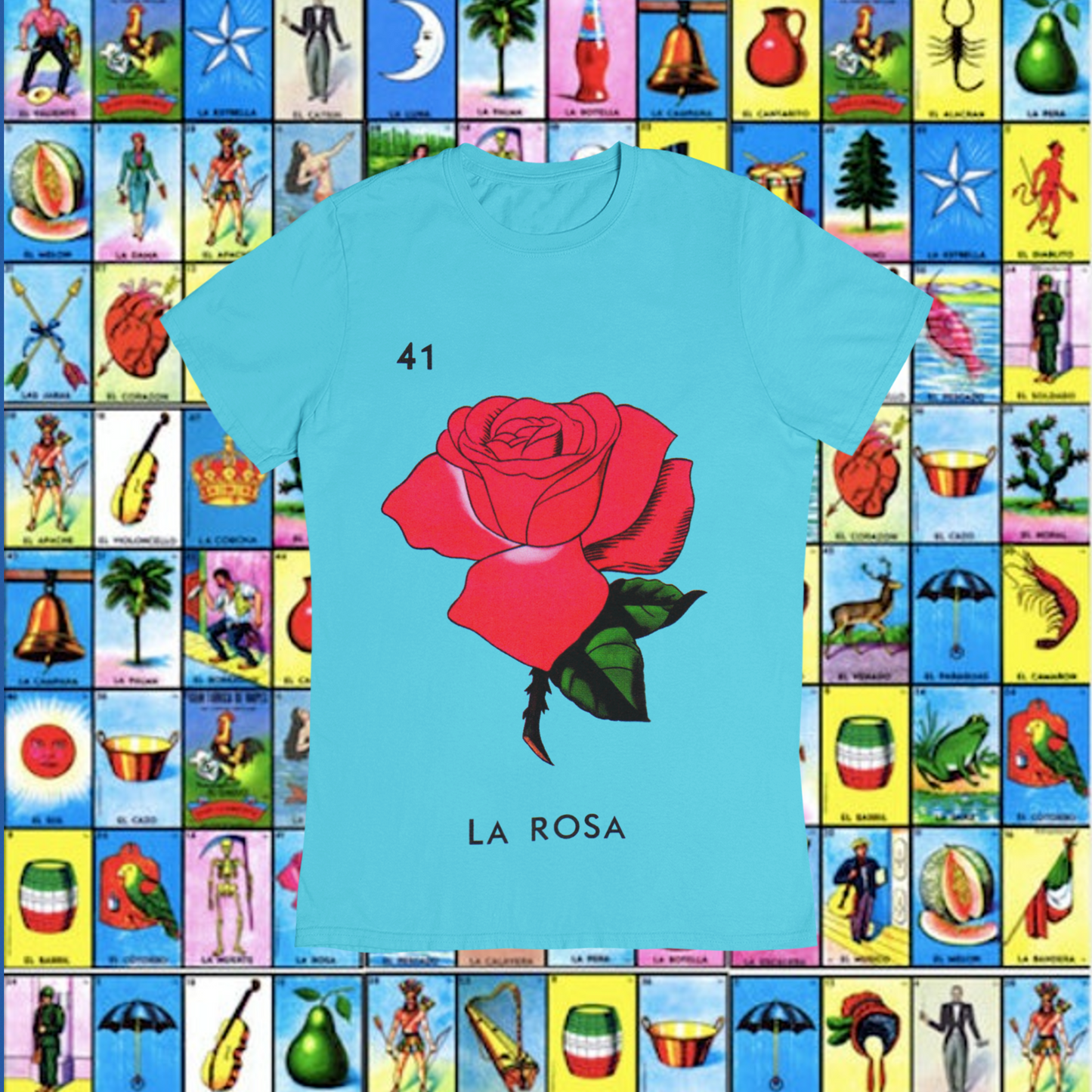 Playera Loteria La Rosa Adulto E Infantil
