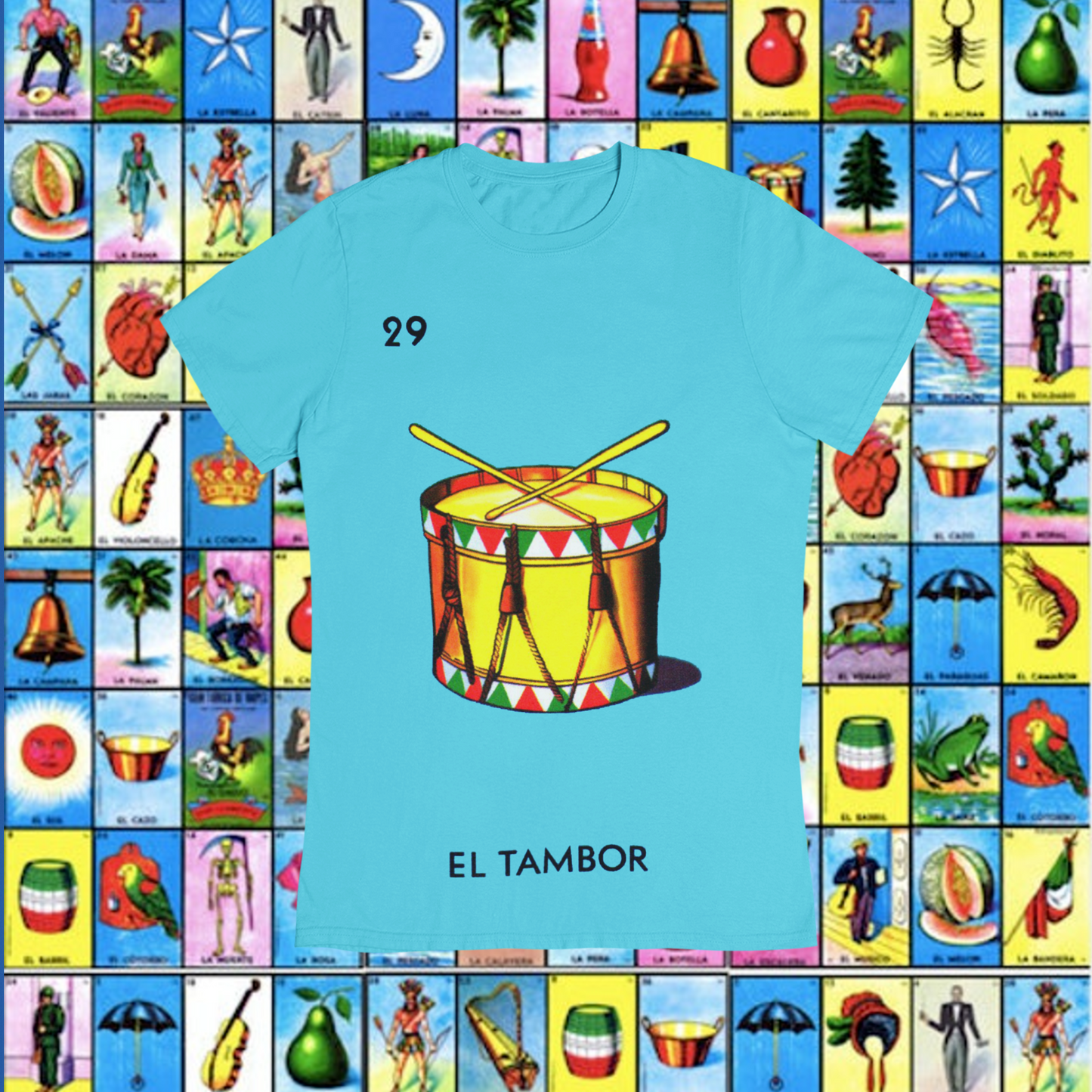 Playera Loteria El Tambor Adulto E Infantil