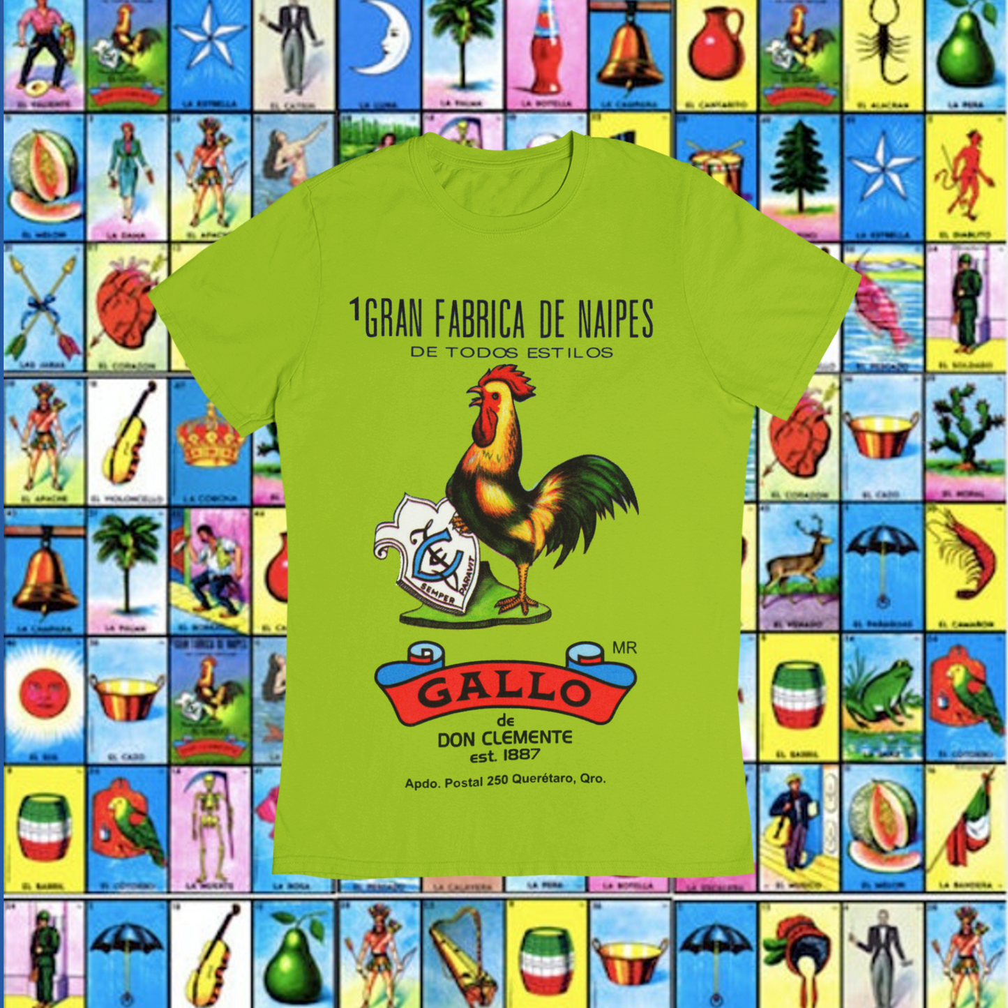 Playera Loteria El Gallo Adulto E Infantil