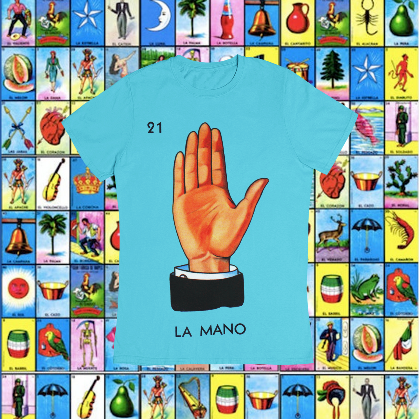 Playera Loteria La Mano Adulto E Infantil