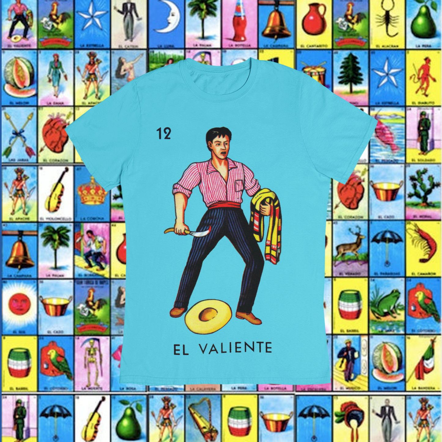Playera Loteria El Valiente Adulto E Infantil