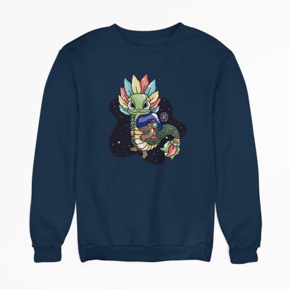 Sudadera Ajolotito Niña Y Quetzalcoatl Mirari Chan