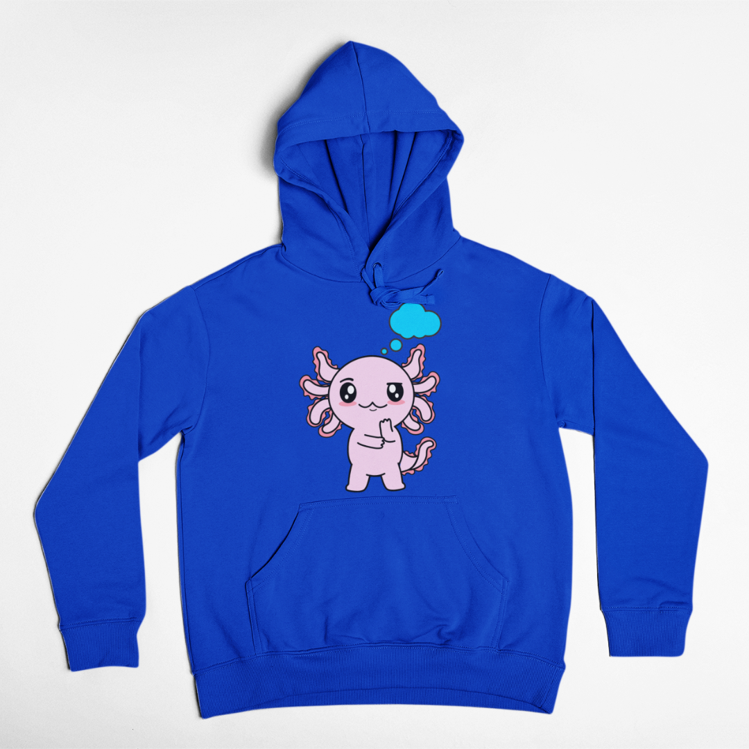 Hoodie Axolotzin Pensando Ajolote Unisex