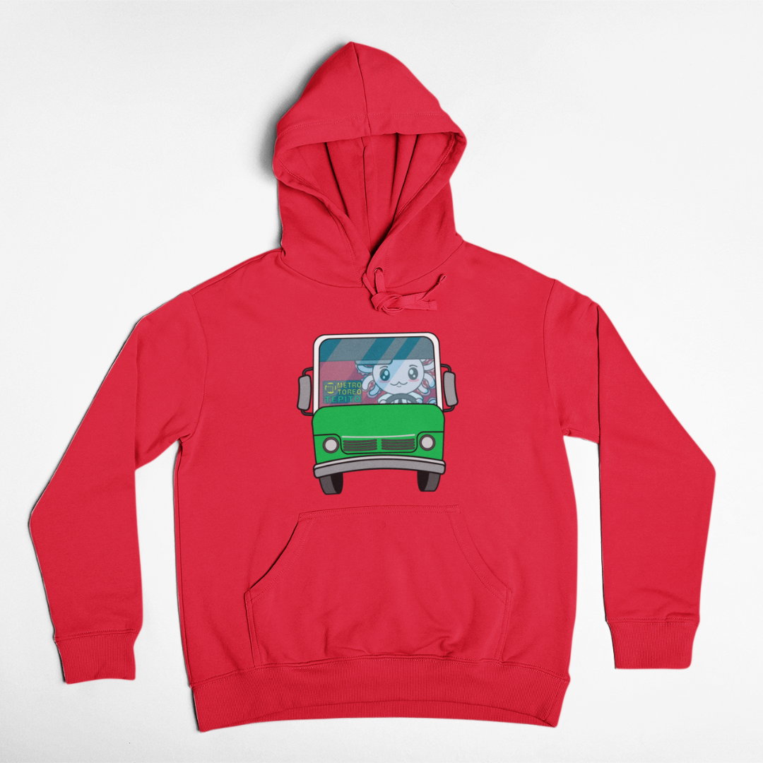 Hoodie Axolotzin Microbusero Ajolote Unisex
