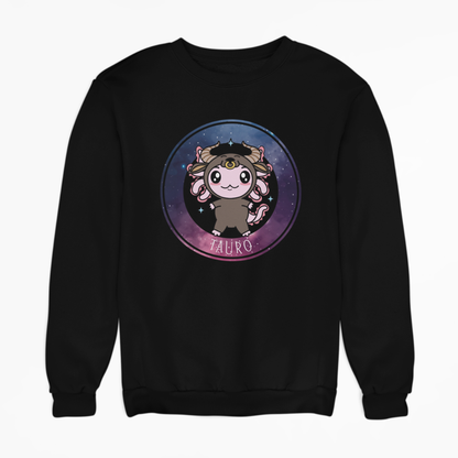 Sudadera Axolotzin Horóscopos Galaxy Tauro Ajolote Unisex