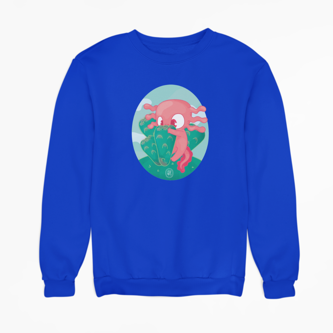 Sudadera Ajolotito Nopalito Mirari Chan