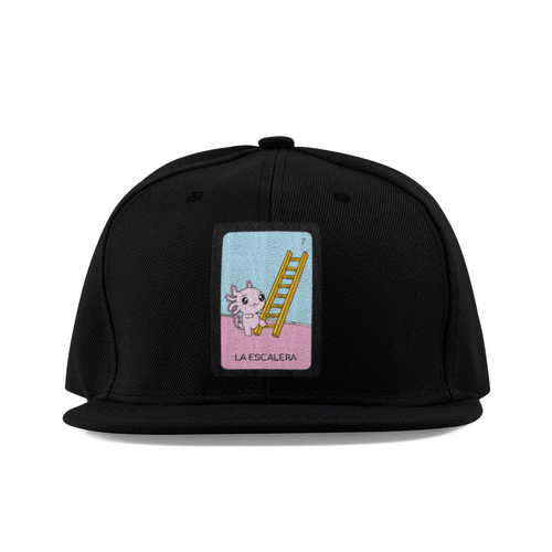 Gorra Unisex Plana Axoloteria La Escalera Ajolote