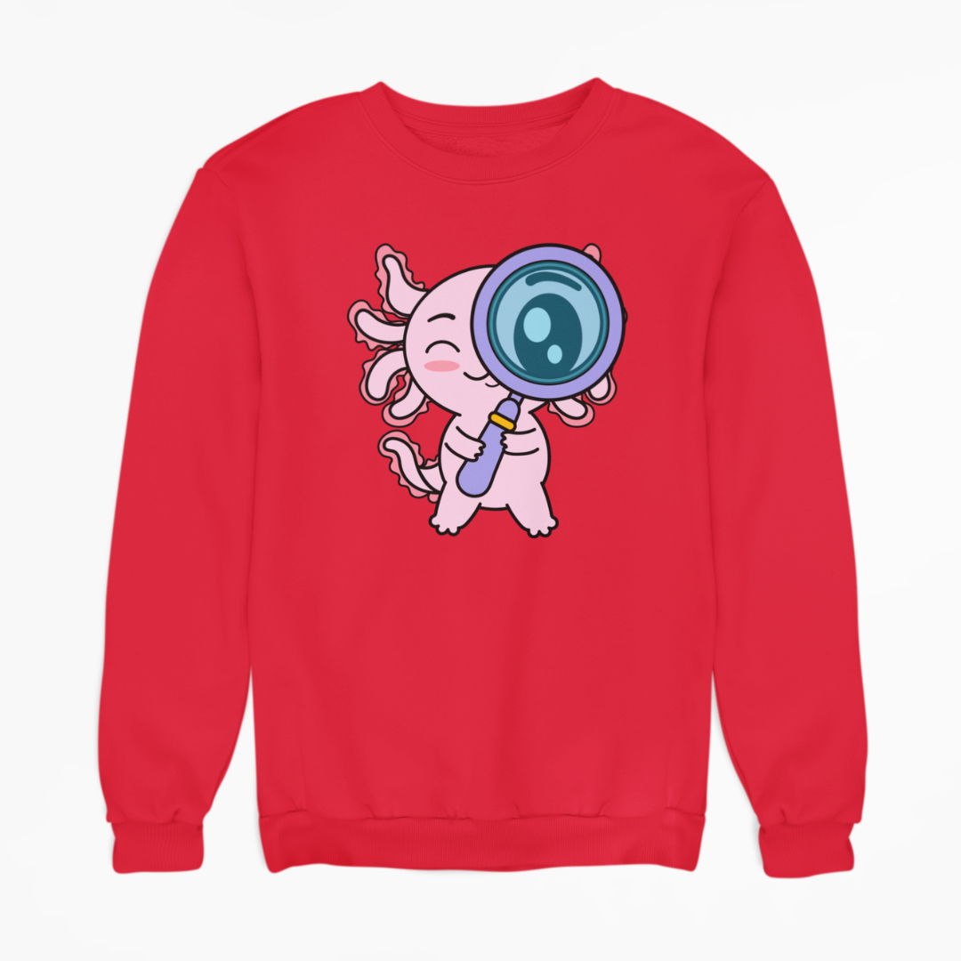 Sudadera Axolotzin Curioso Ajolote Unisex