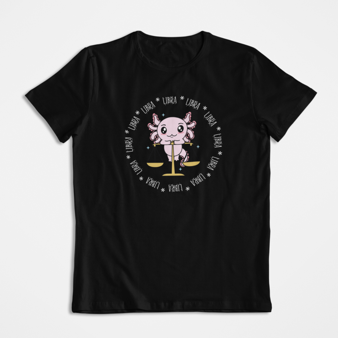 Playera Axolotzin Horoscopos Aro Libra Ajolote