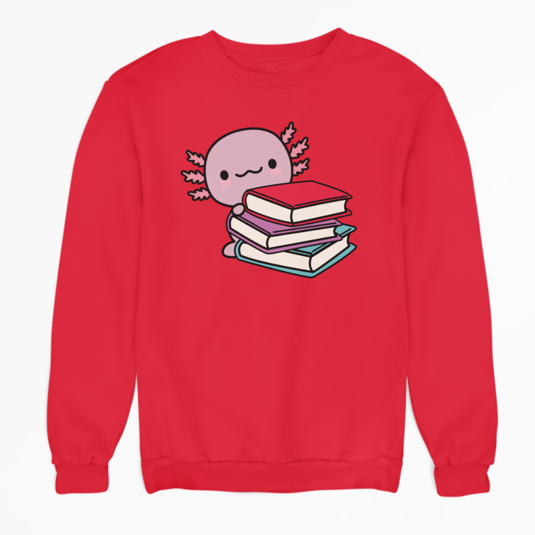 Sudadera Ajolote Lector Xo The Monster