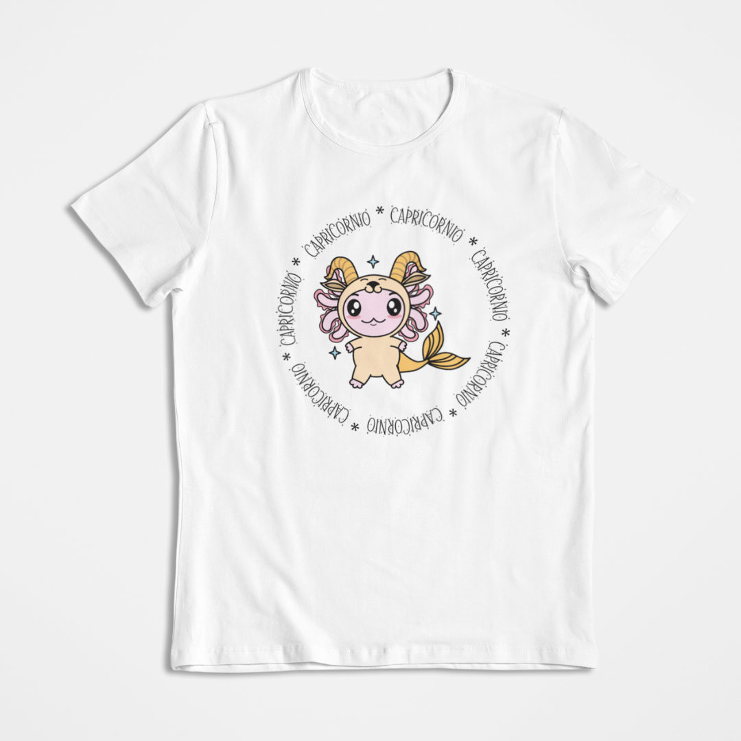 Playera Axolotzin Horoscopos Aro Capricornio Ajolote
