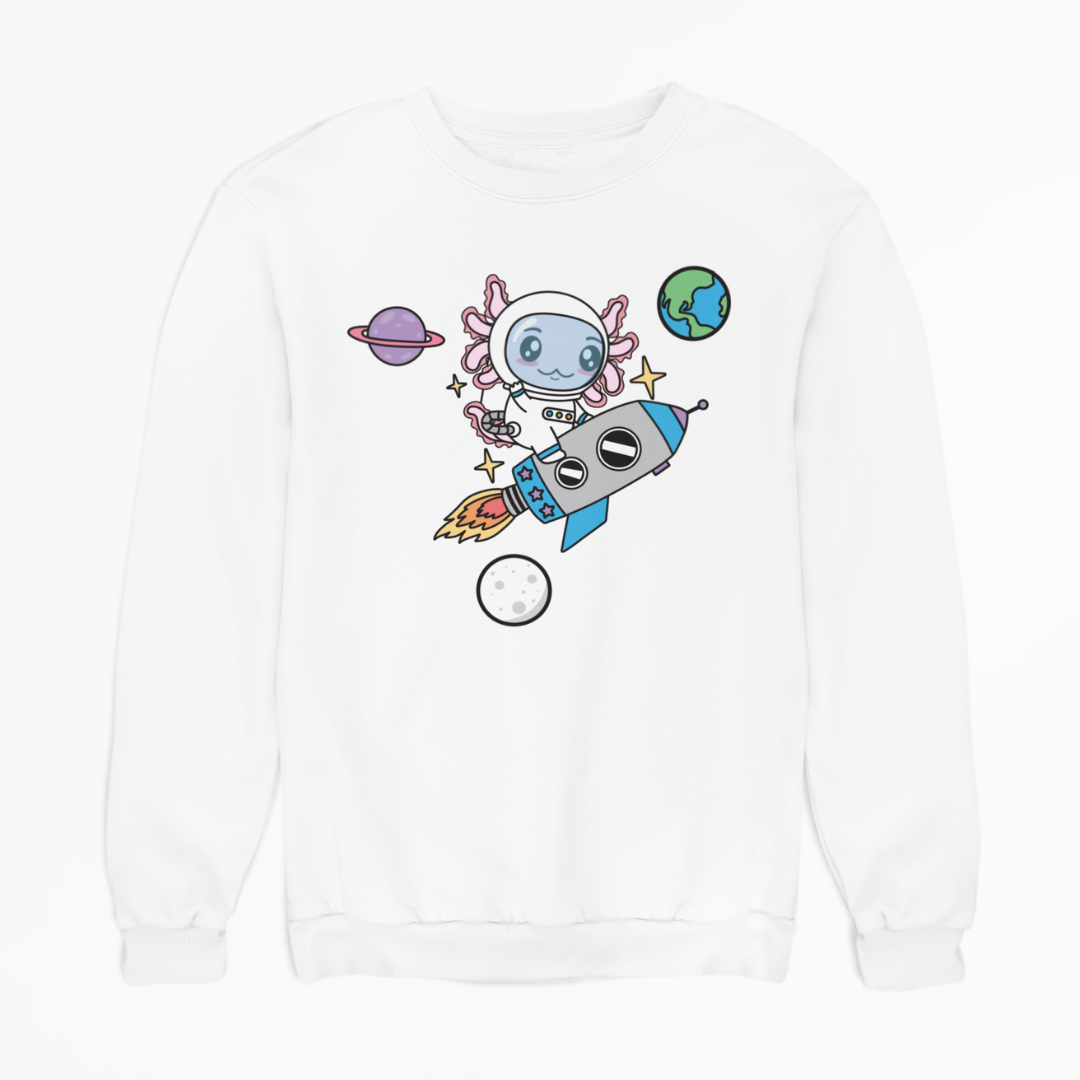 Sudadera Axolotzin Cohete Ajolote Unisex