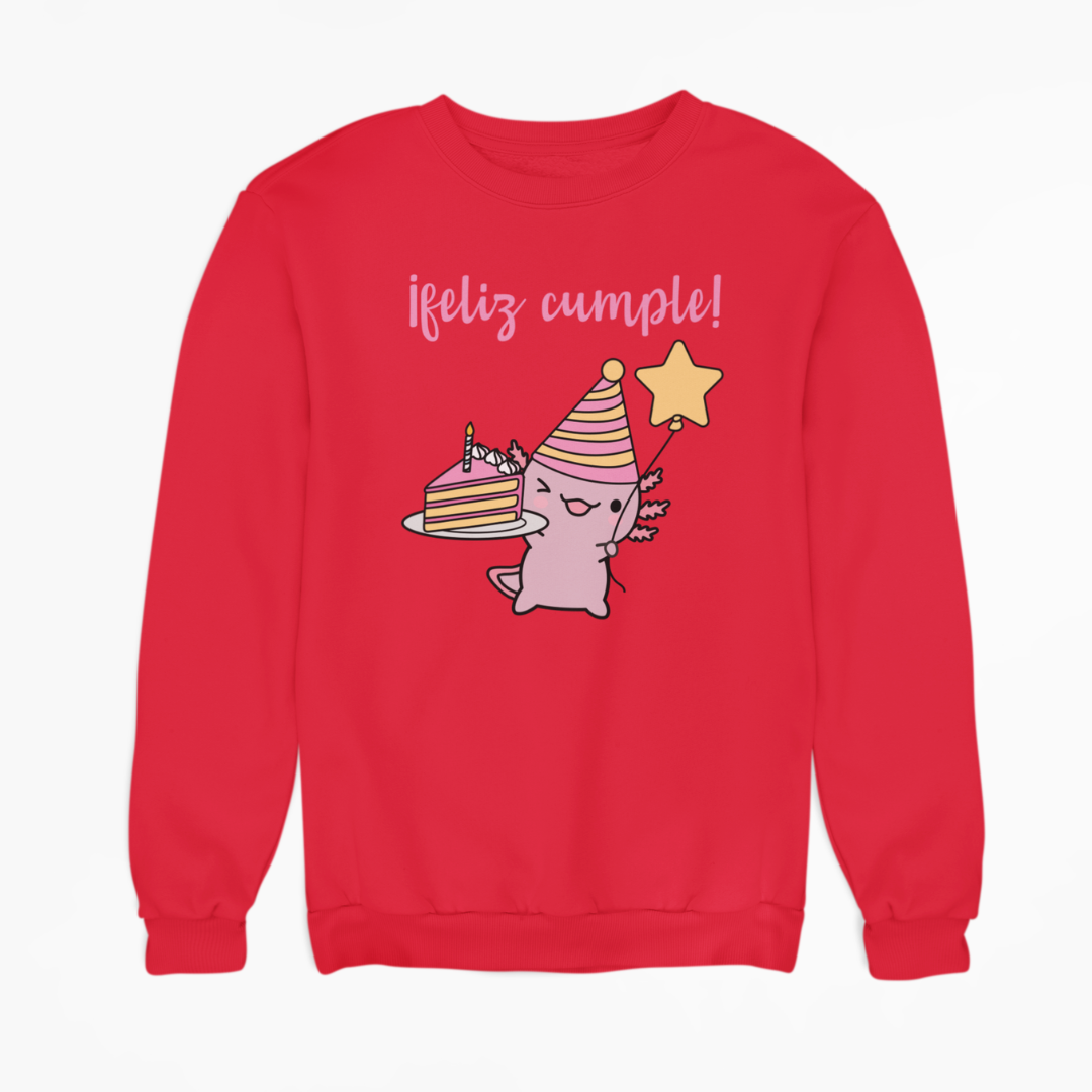 Sudadera Ajolote Feliz Cumple Xo The Monster