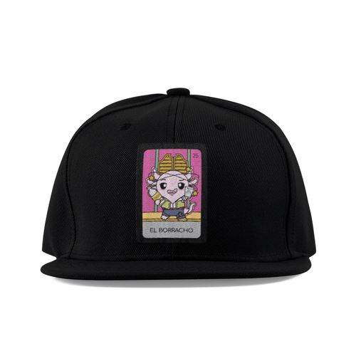 Gorra Unisex Plana Axoloteria El Borracho Ajolote