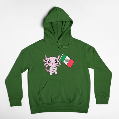 Hoodie Axolotzin Bandera Ajolote Unisex