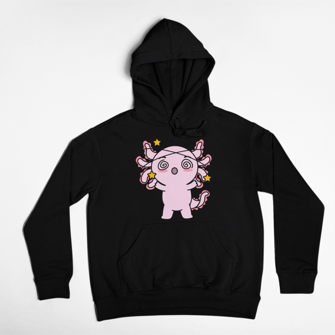 Hoodie Axolotzin Mareado Ajolote Unisex