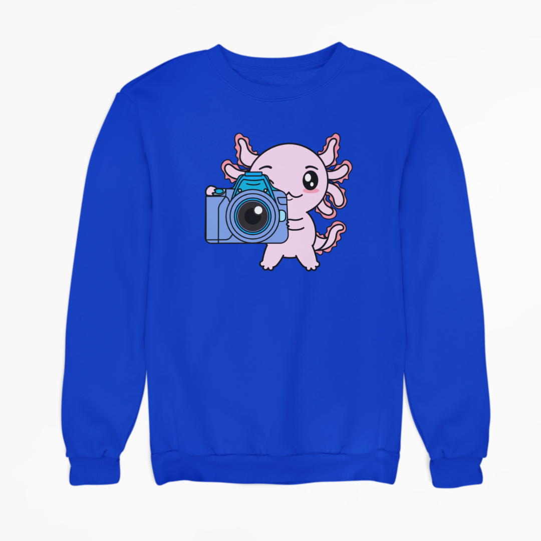 Sudadera Axolotzin Fotografo Ajolote Unisex