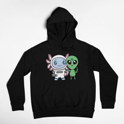 Hoodie Axolotzin Y Marcianito Ajolote Unisex
