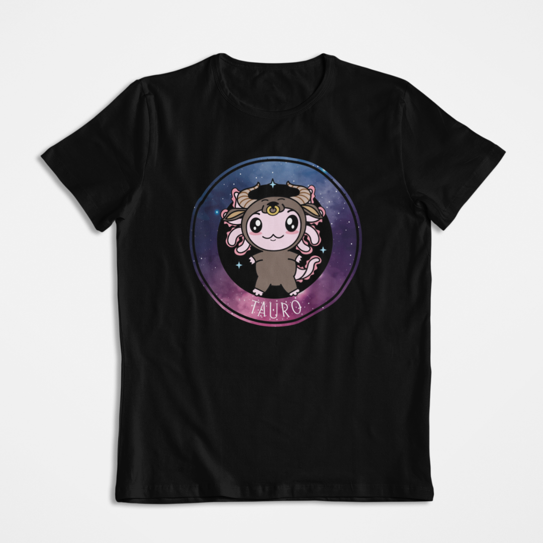 Playera Axolotzin Horoscopos Galaxy Tauro Ajolote