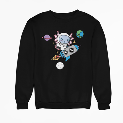 Sudadera Axolotzin Cohete Ajolote Unisex