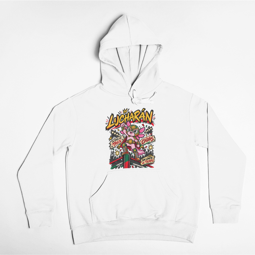 Hoodie Ajolotito Lucharán Unisex
