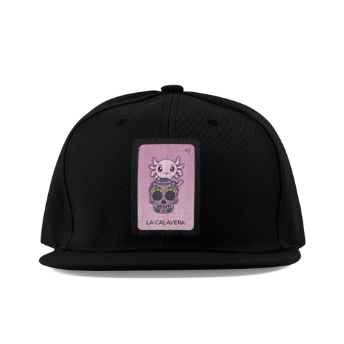 Gorra Unisex Plana Axoloteria La Calavera Ajolote