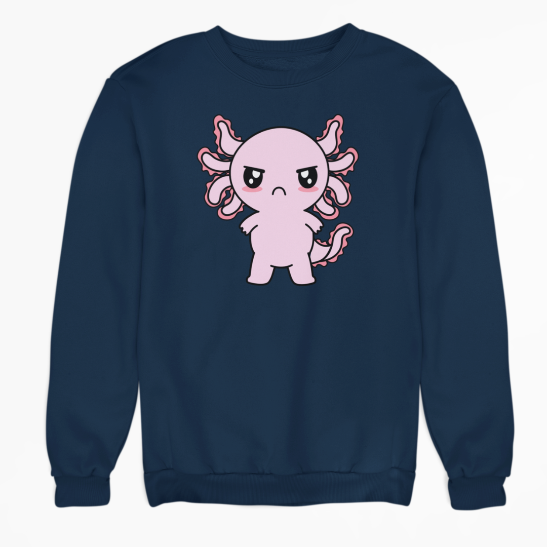 Sudadera Axolotzin Enojado Ajolote Unisex