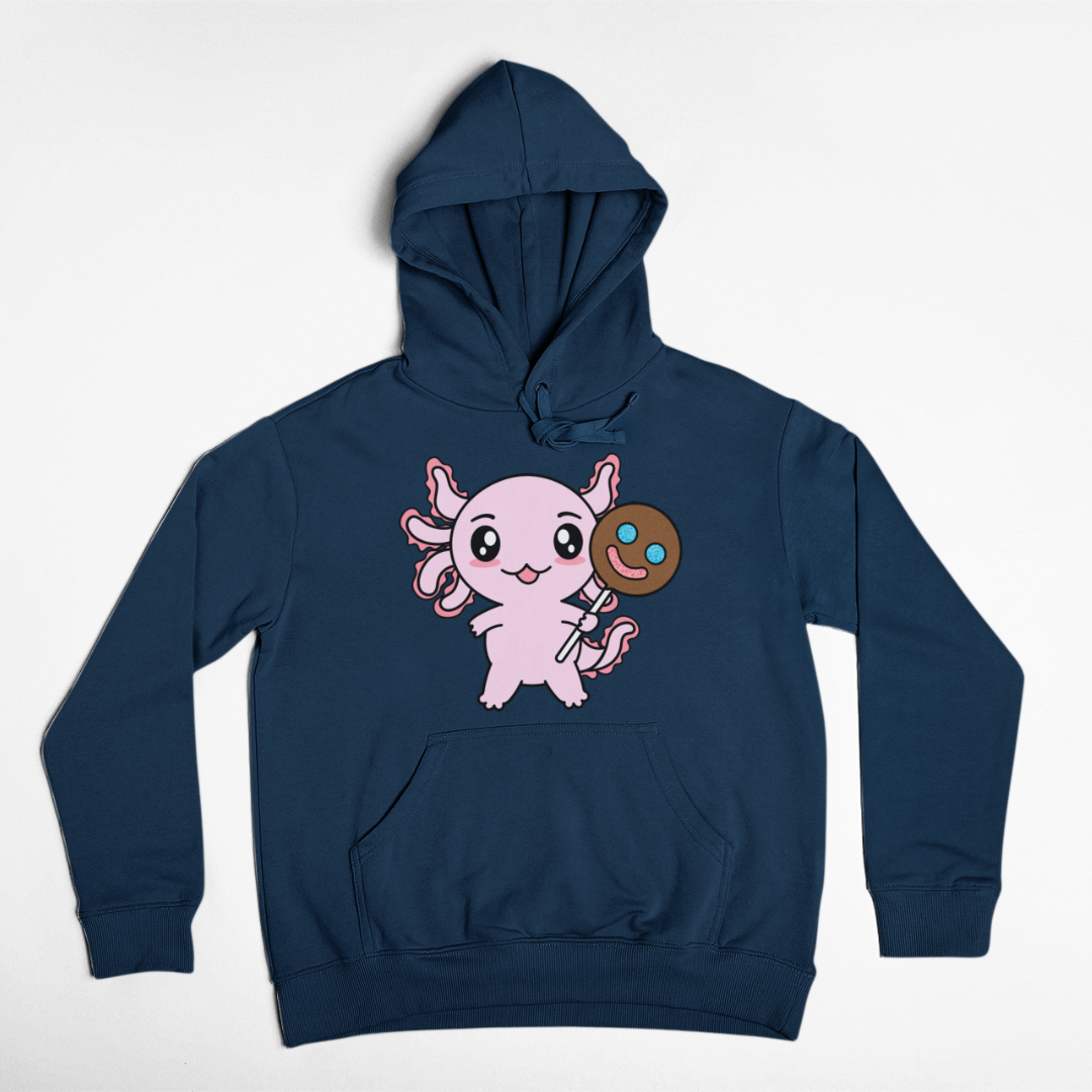 Hoodie Axolotzin Sonrisa Ajolote Unisex