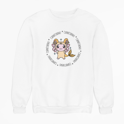 Sudadera Axolotzin Horóscopos Aro Capricornio Ajolote Unisex
