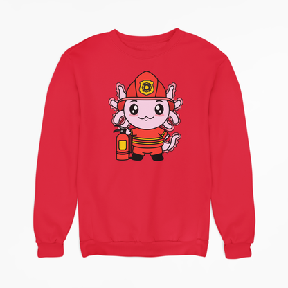 Sudadera Axolotzin Bombero Ajolote Unisex