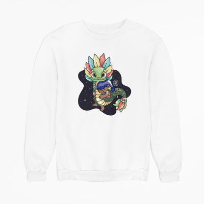 Sudadera Ajolotito Niña Y Quetzalcoatl Mirari Chan