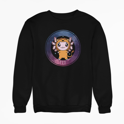 Sudadera Axolotzin Horóscopos Galaxy Leo Ajolote Unisex