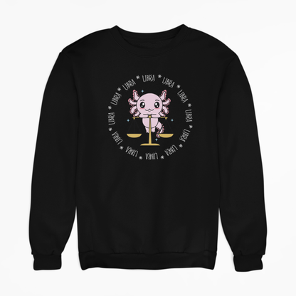 Sudadera Axolotzin Horóscopos Aro Libra Ajolote Unisex