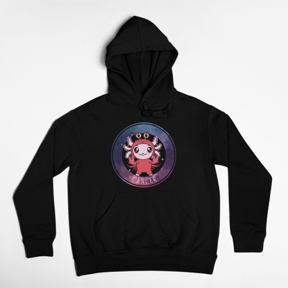 Hoodie Axolotzin Horóscopos Galaxy Cancer Ajolote Unisex